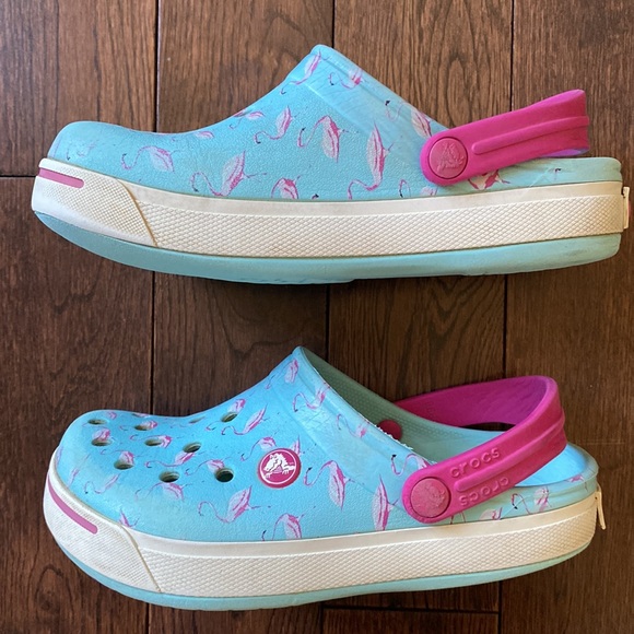 Crocs clogs flamingo size J 2 - Picture 2 of 12
